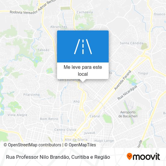 Rua Professor Nilo Brandão mapa