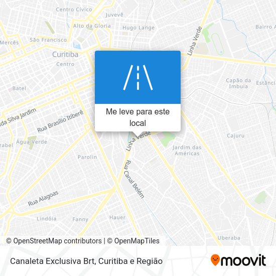 Canaleta Exclusiva Brt mapa