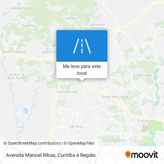 Avenida Manoel Ribas mapa