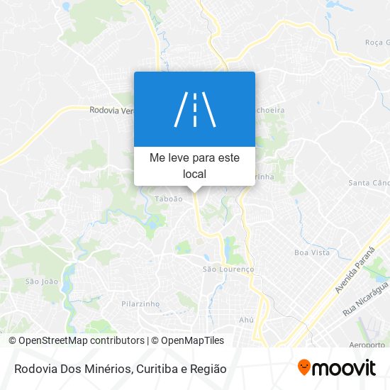 Rodovia Dos Minérios mapa