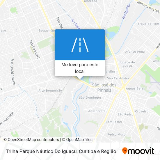 Trilha Parque Náutico Do Iguaçu mapa