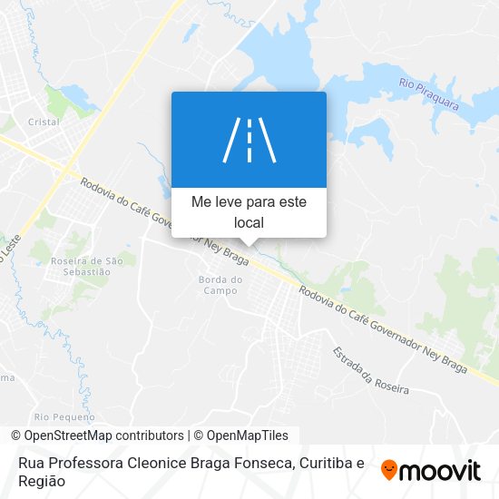 Rua Professora Cleonice Braga Fonseca mapa