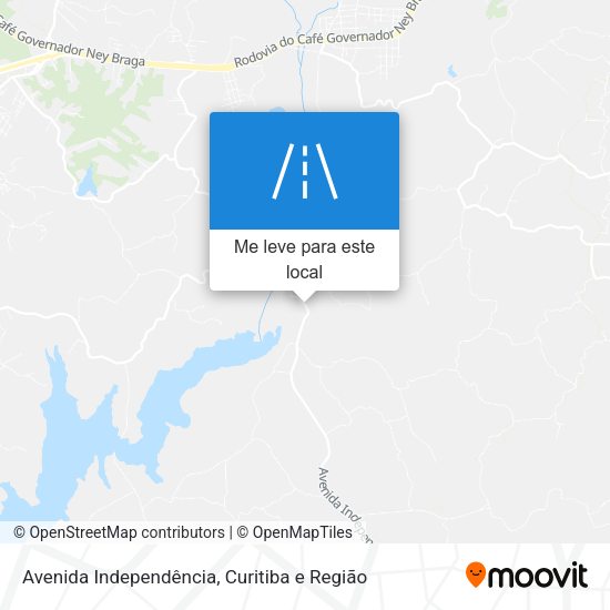 Avenida Independência mapa