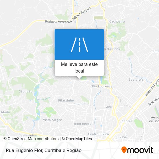 Rua Eugênio Flor mapa