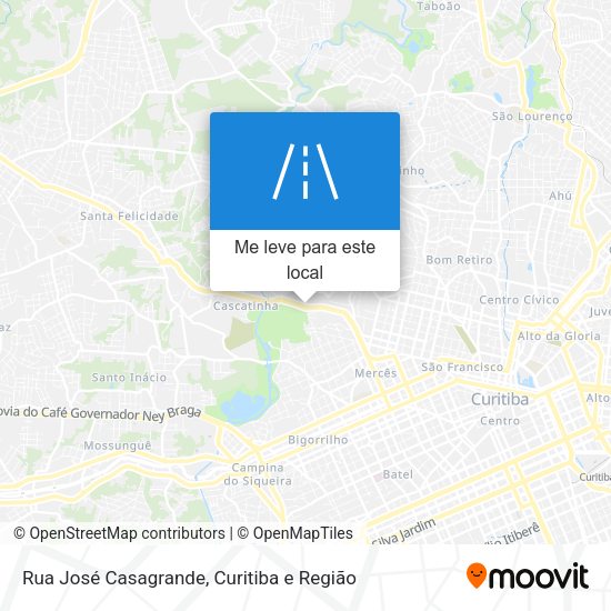 Rua José Casagrande mapa
