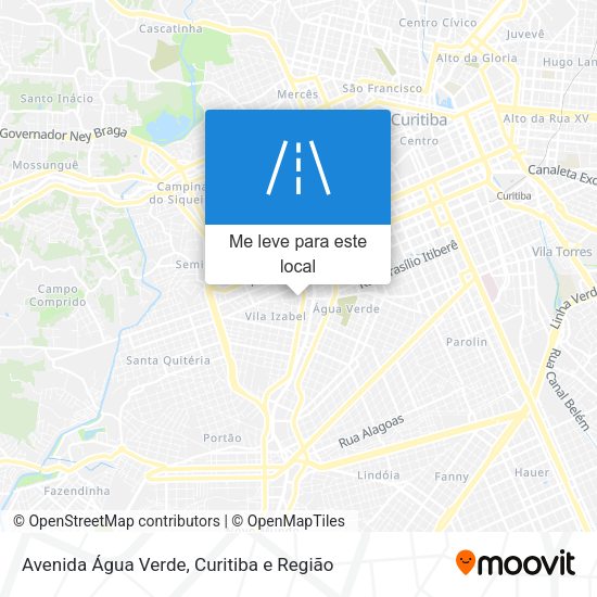 Avenida Água Verde mapa