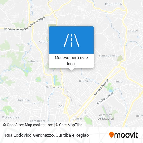 Rua Lodovico Geronazzo mapa