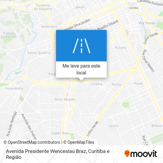 Avenida Presidente Wenceslau Braz mapa