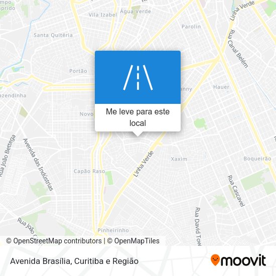 Avenida Brasília mapa