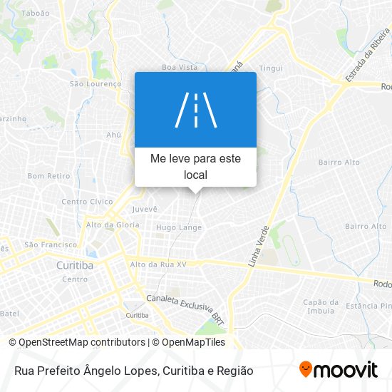 Rua Prefeito Ângelo Lopes mapa