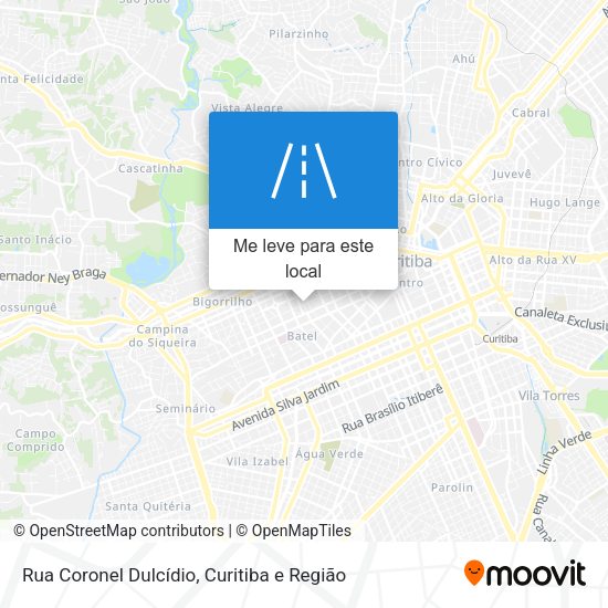 Rua Coronel Dulcídio mapa