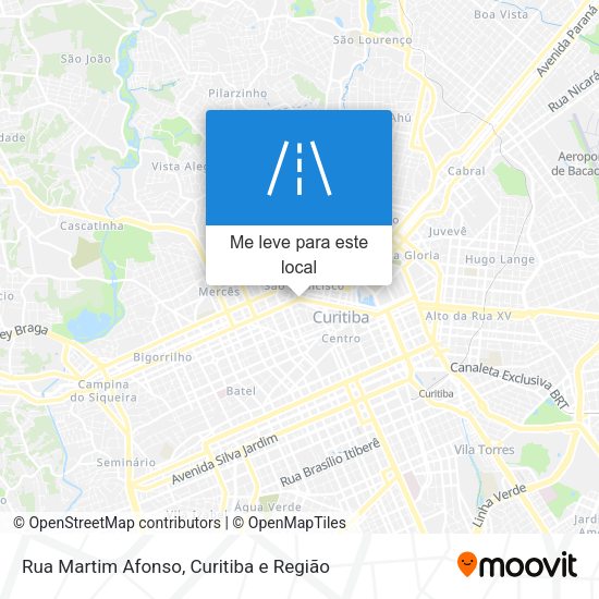 Rua Martim Afonso mapa