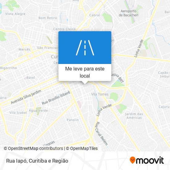 Rua Iapó mapa