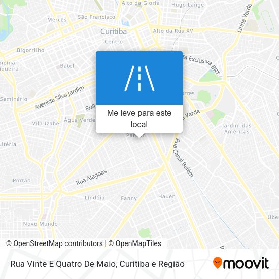 Rua Vinte E Quatro De Maio mapa