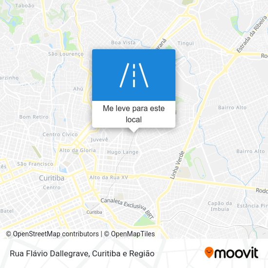 Rua Flávio Dallegrave mapa