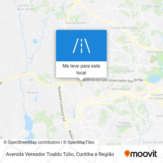 Avenida Vereador Toaldo Túlio mapa