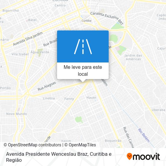 Avenida Presidente Wenceslau Braz mapa