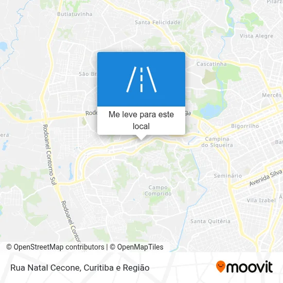 Rua Natal Cecone mapa