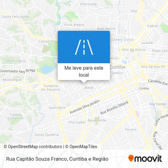 Rua Capitão Souza Franco mapa
