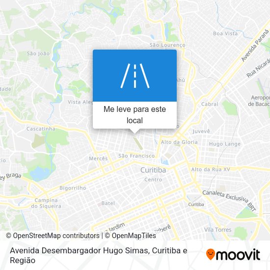 Avenida Desembargador Hugo Simas mapa
