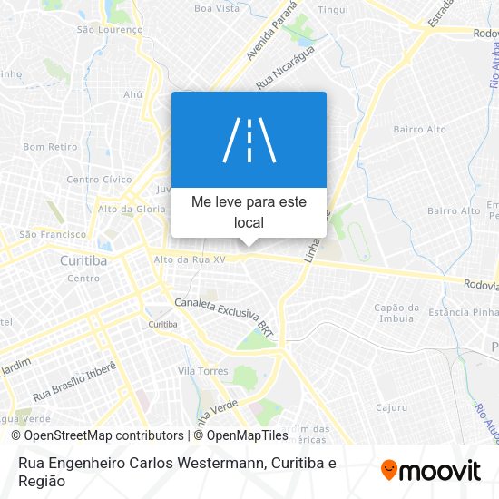 Rua Engenheiro Carlos Westermann mapa