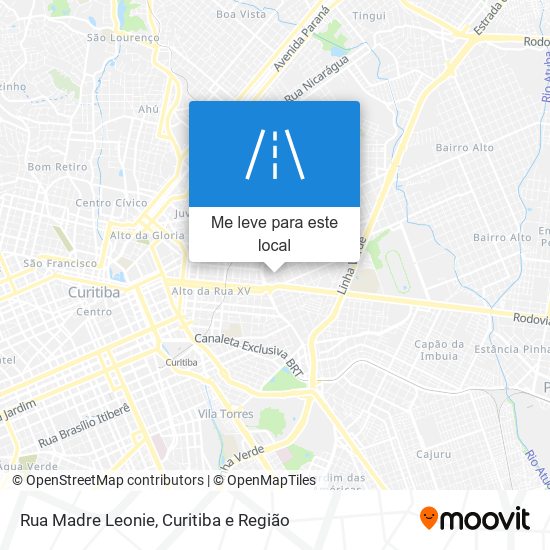 Rua Madre Leonie mapa