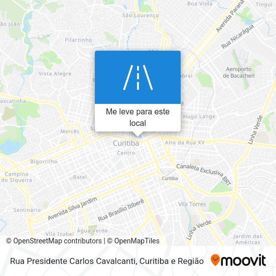 Rua Presidente Carlos Cavalcanti mapa