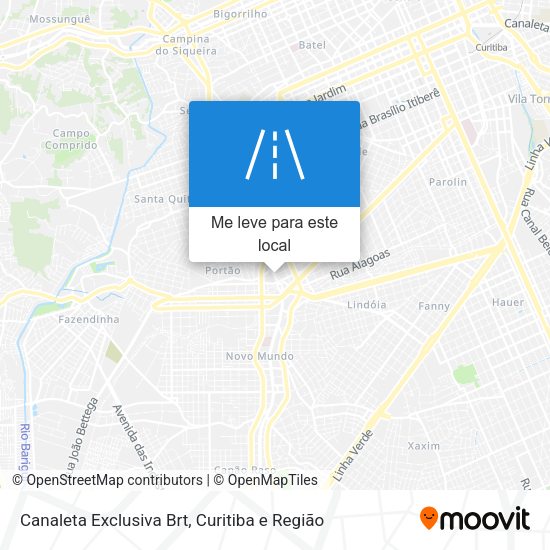 Canaleta Exclusiva Brt mapa