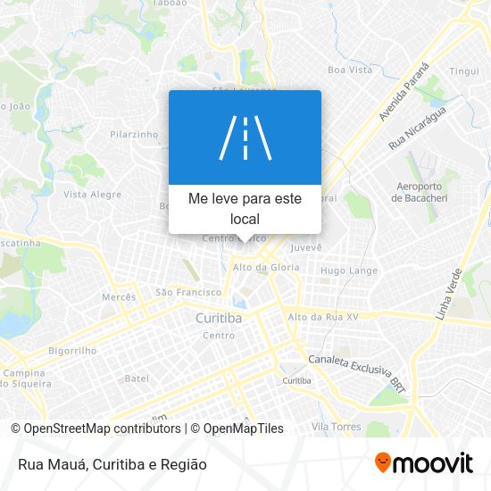 Rua Mauá mapa