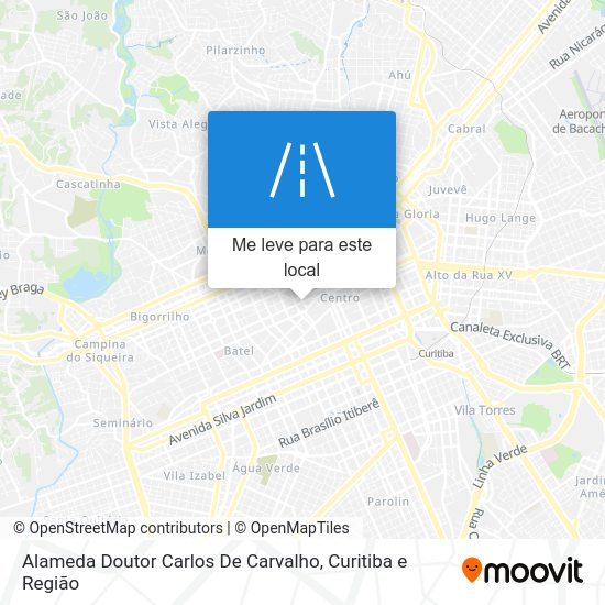 Alameda Doutor Carlos De Carvalho mapa