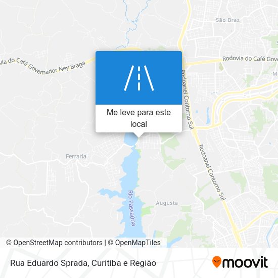 Rua Eduardo Sprada mapa