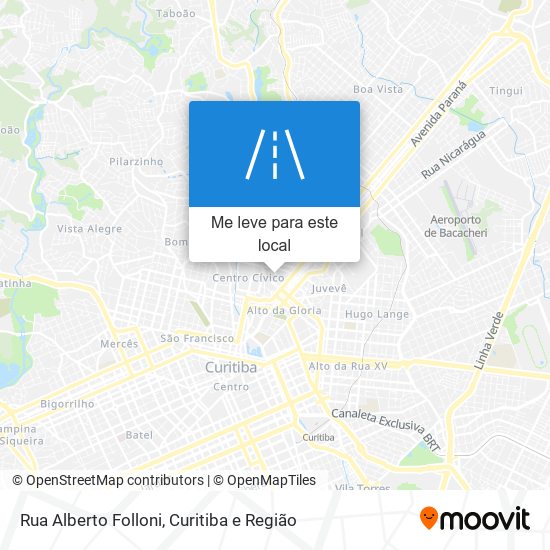 Rua Alberto Folloni mapa