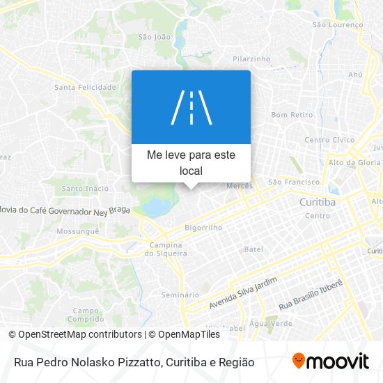 Rua Pedro Nolasko Pizzatto mapa