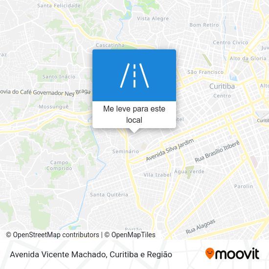 Avenida Vicente Machado mapa
