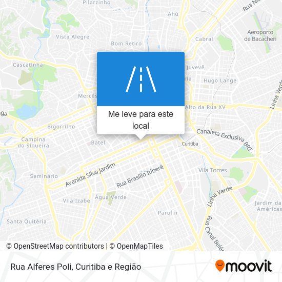 Rua Alferes Poli mapa