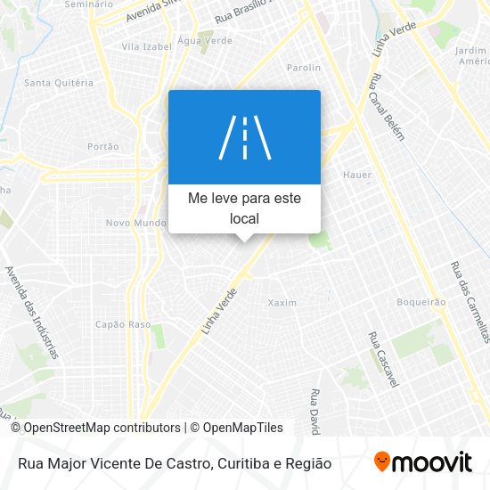 Rua Major Vicente De Castro mapa