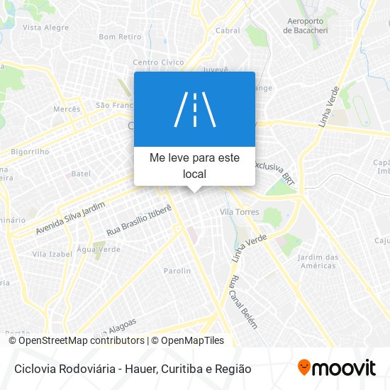 Ciclovia Rodoviária - Hauer mapa