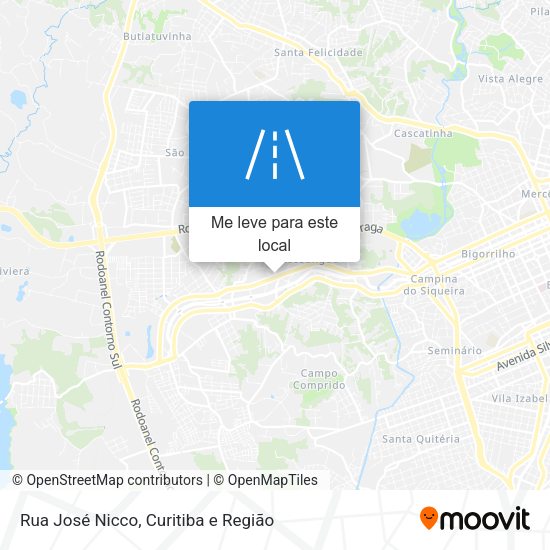 Rua José Nicco mapa