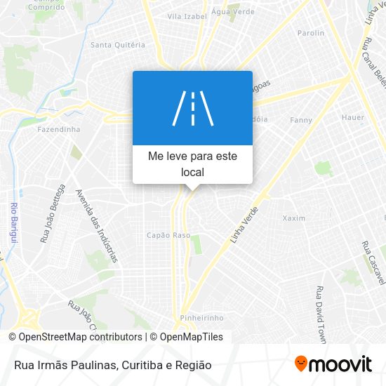 Rua Irmãs Paulinas mapa