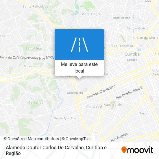 Alameda Doutor Carlos De Carvalho mapa