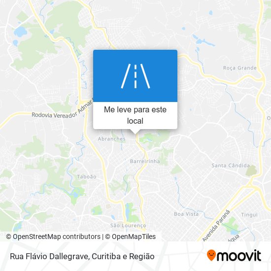 Rua Flávio Dallegrave mapa