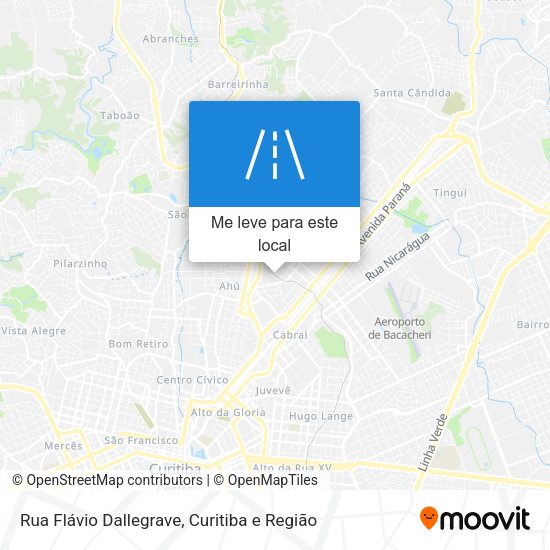 Rua Flávio Dallegrave mapa