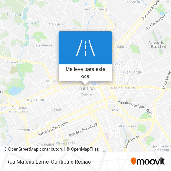 Rua Mateus Leme mapa