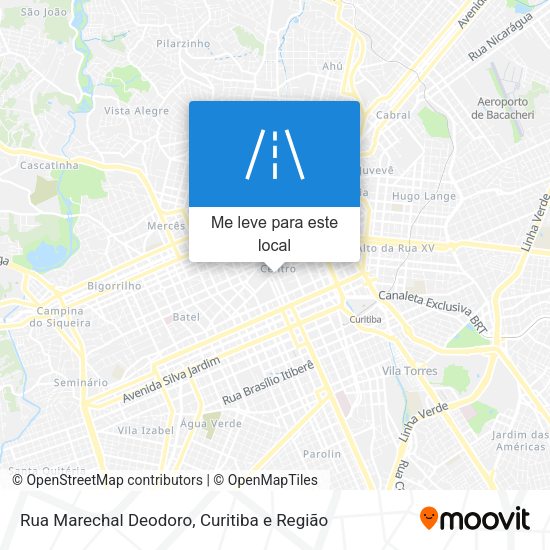 Rua Marechal Deodoro mapa