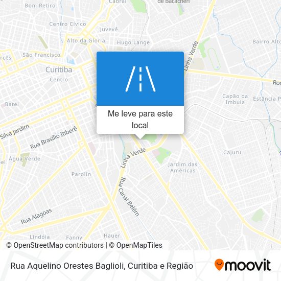 Rua Aquelino Orestes Baglioli mapa