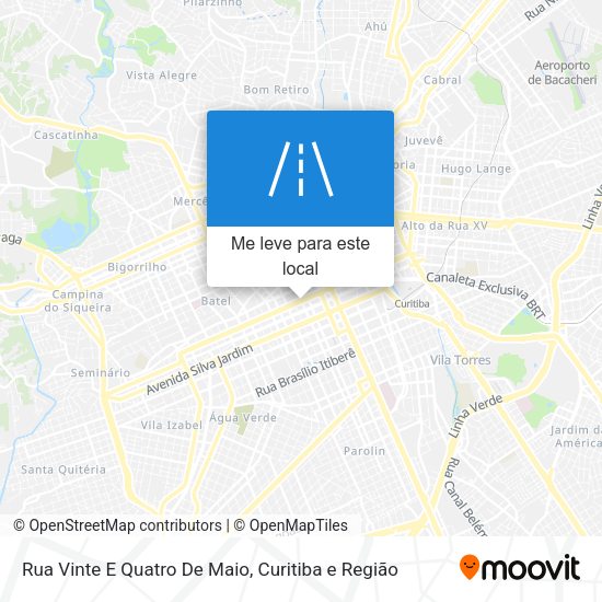 Rua Vinte E Quatro De Maio mapa