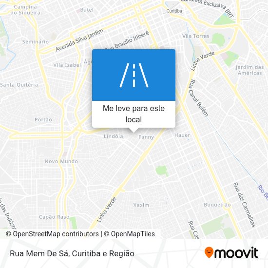 Rua Mem De Sá mapa