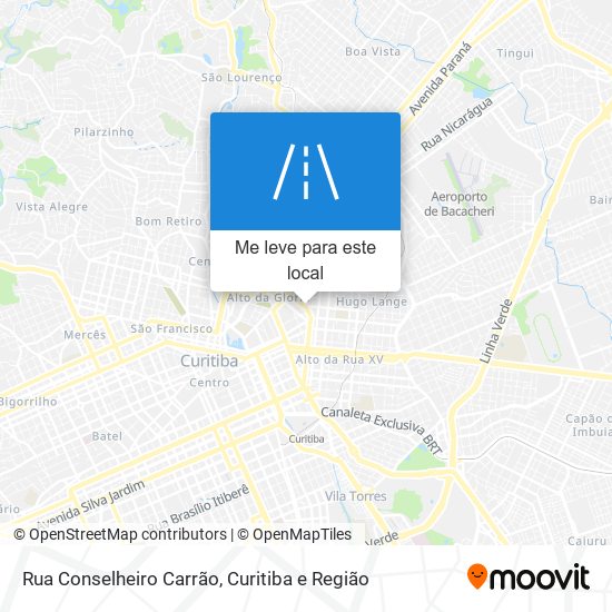 Rua Conselheiro Carrão mapa