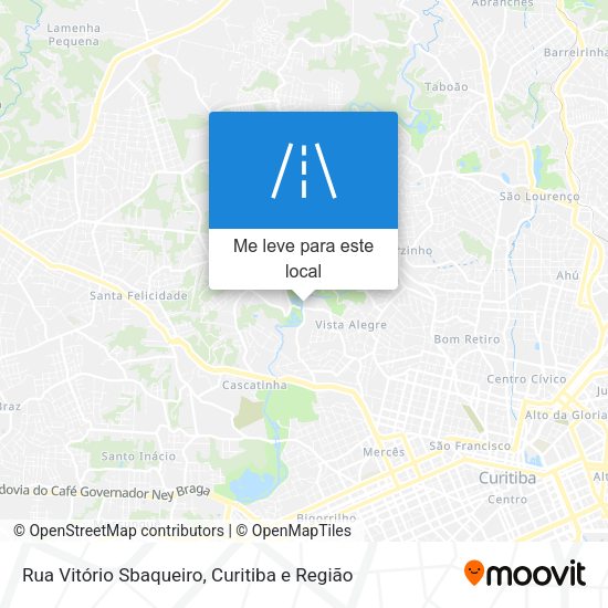 Rua Vitório Sbaqueiro mapa