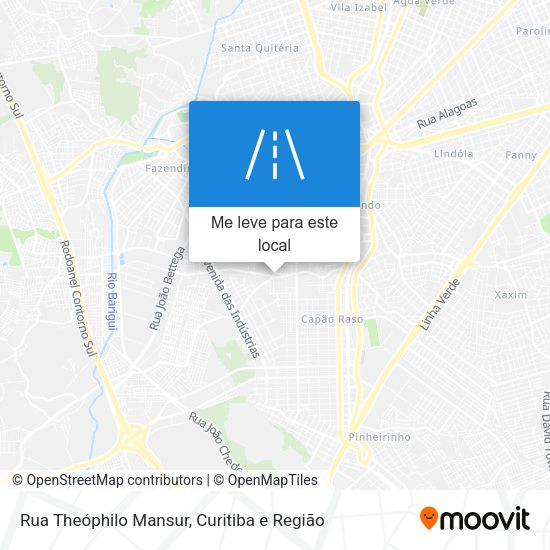 Rua Theóphilo Mansur mapa